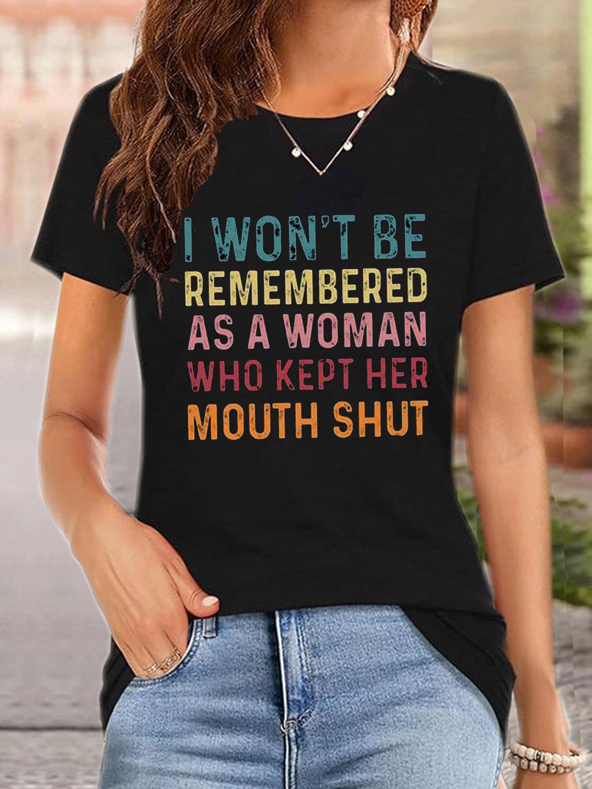 I Won't Be Remembered As A Woman Feminism Equality  Equality Day T-Shirt