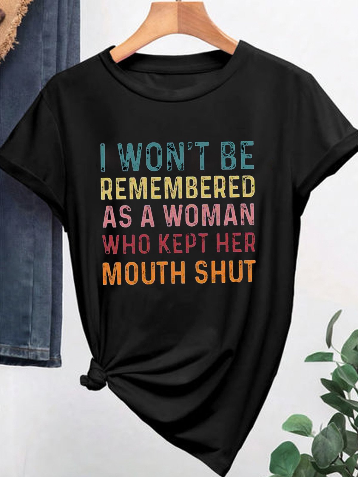 I Won't Be Remembered As A Woman Feminism Equality  Equality Day T-Shirt