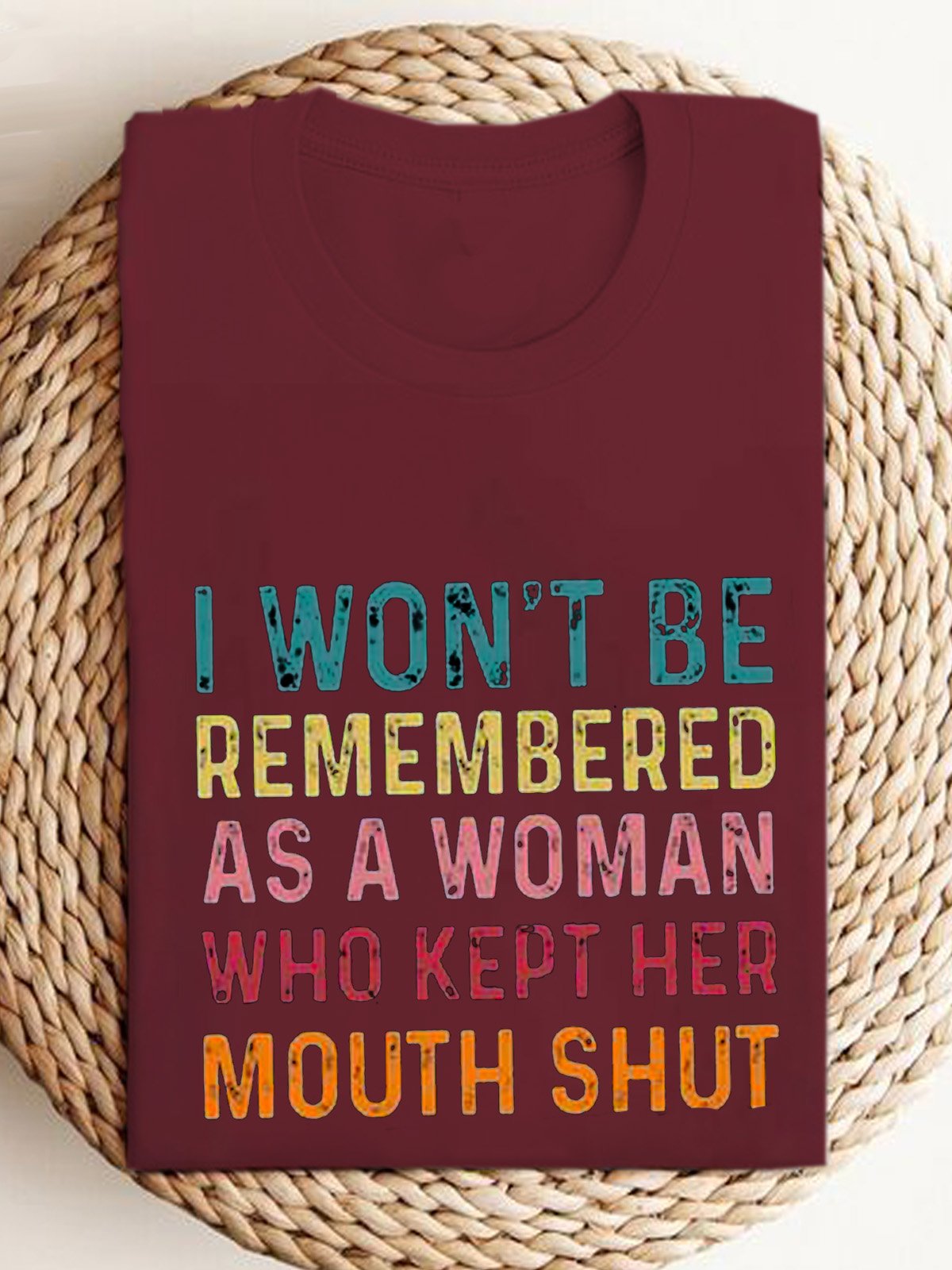 I Won't Be Remembered As A Woman Feminism Equality  Equality Day T-Shirt