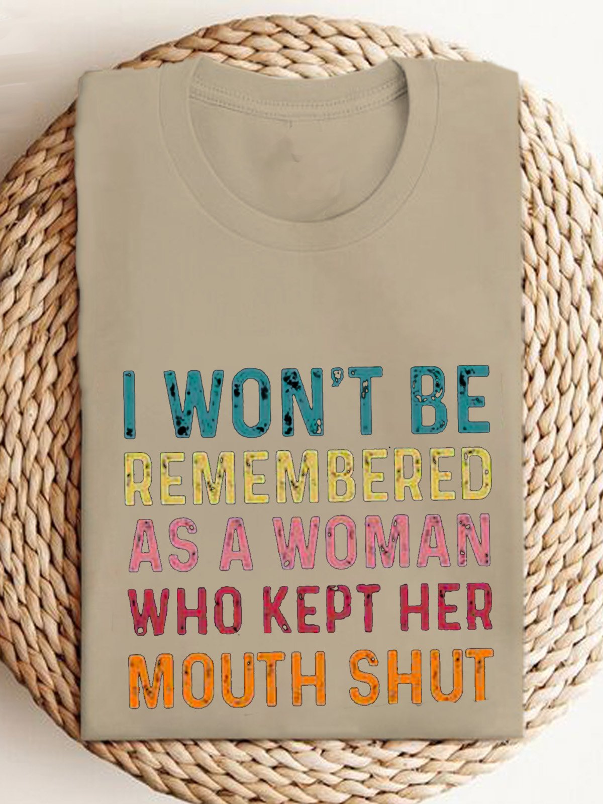 I Won't Be Remembered As A Woman Feminism Equality  Equality Day T-Shirt