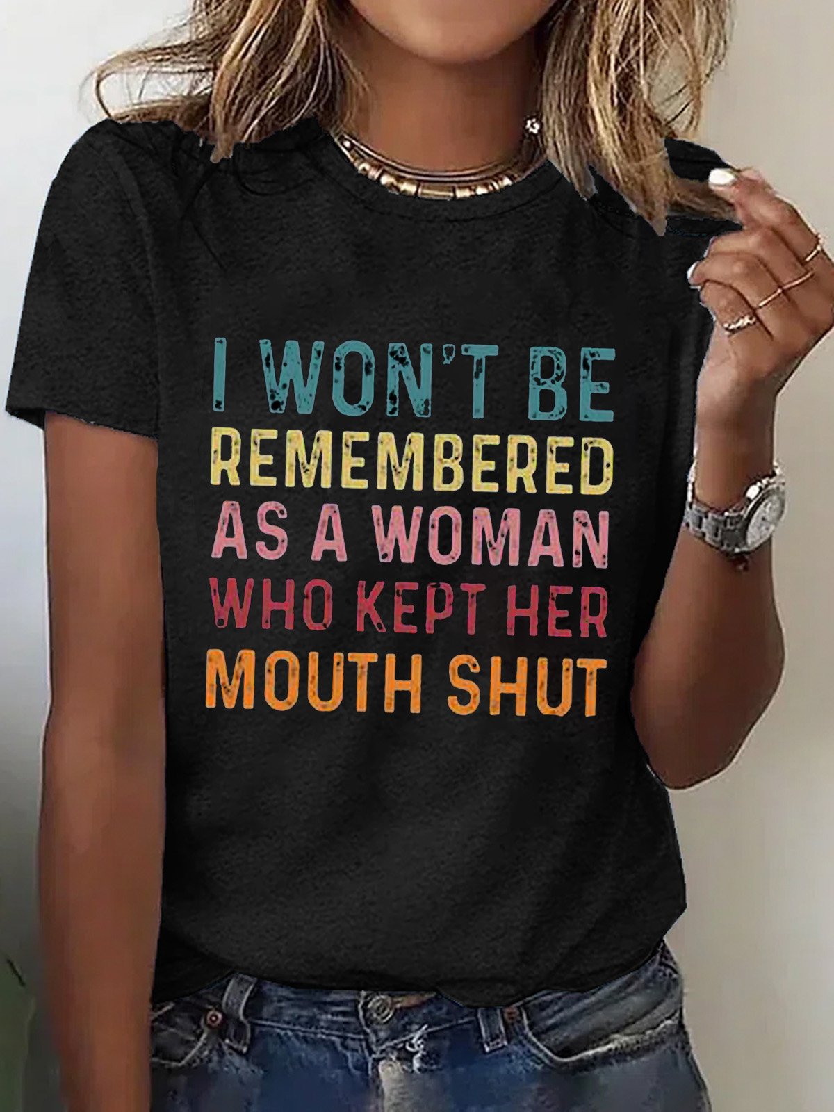 I Won't Be Remembered As A Woman Feminism Equality  Equality Day T-Shirt