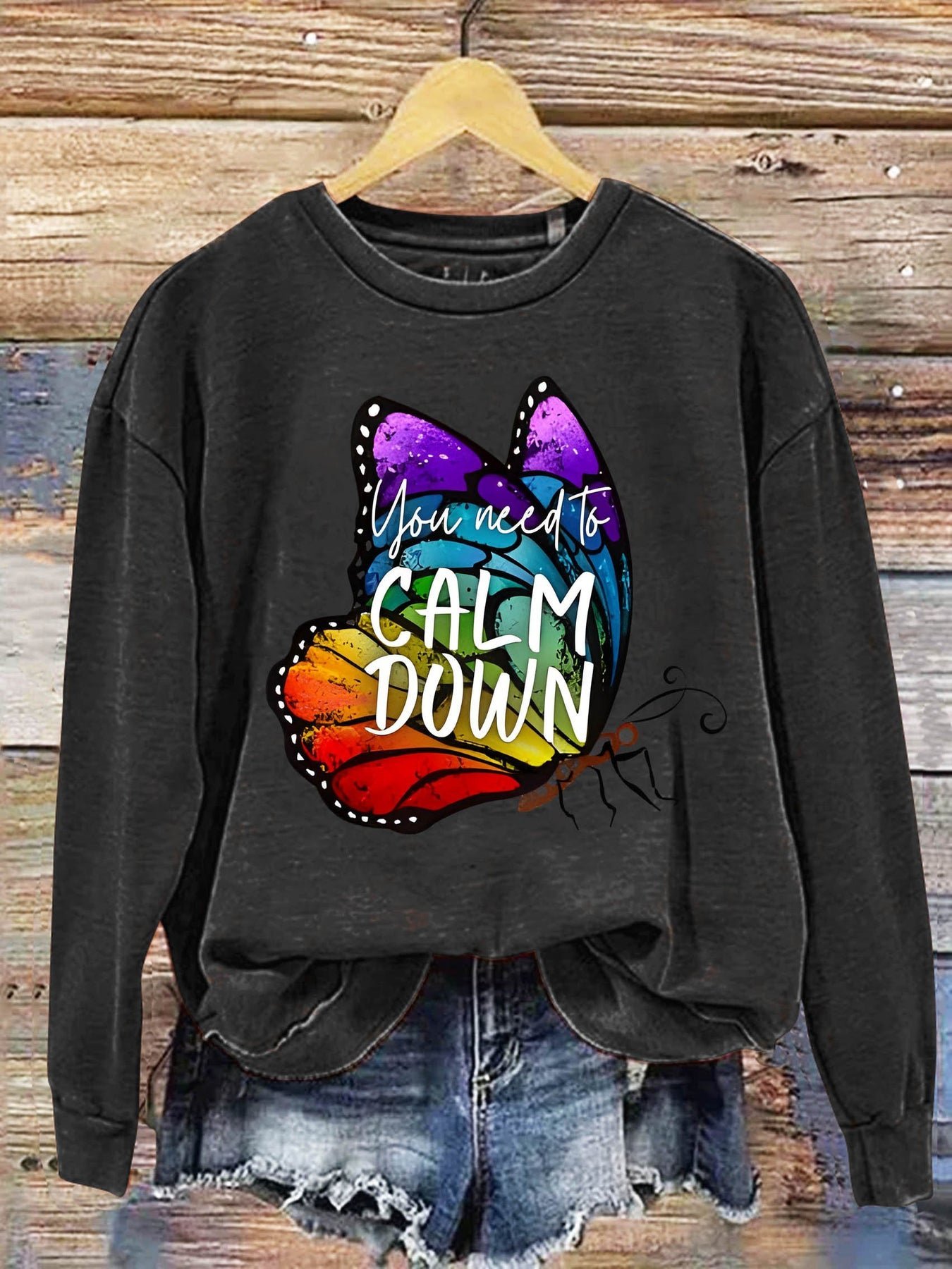 You Need Calm Down MDD GAD  Be Kind Mental Health Month NSPW Sweatshirt