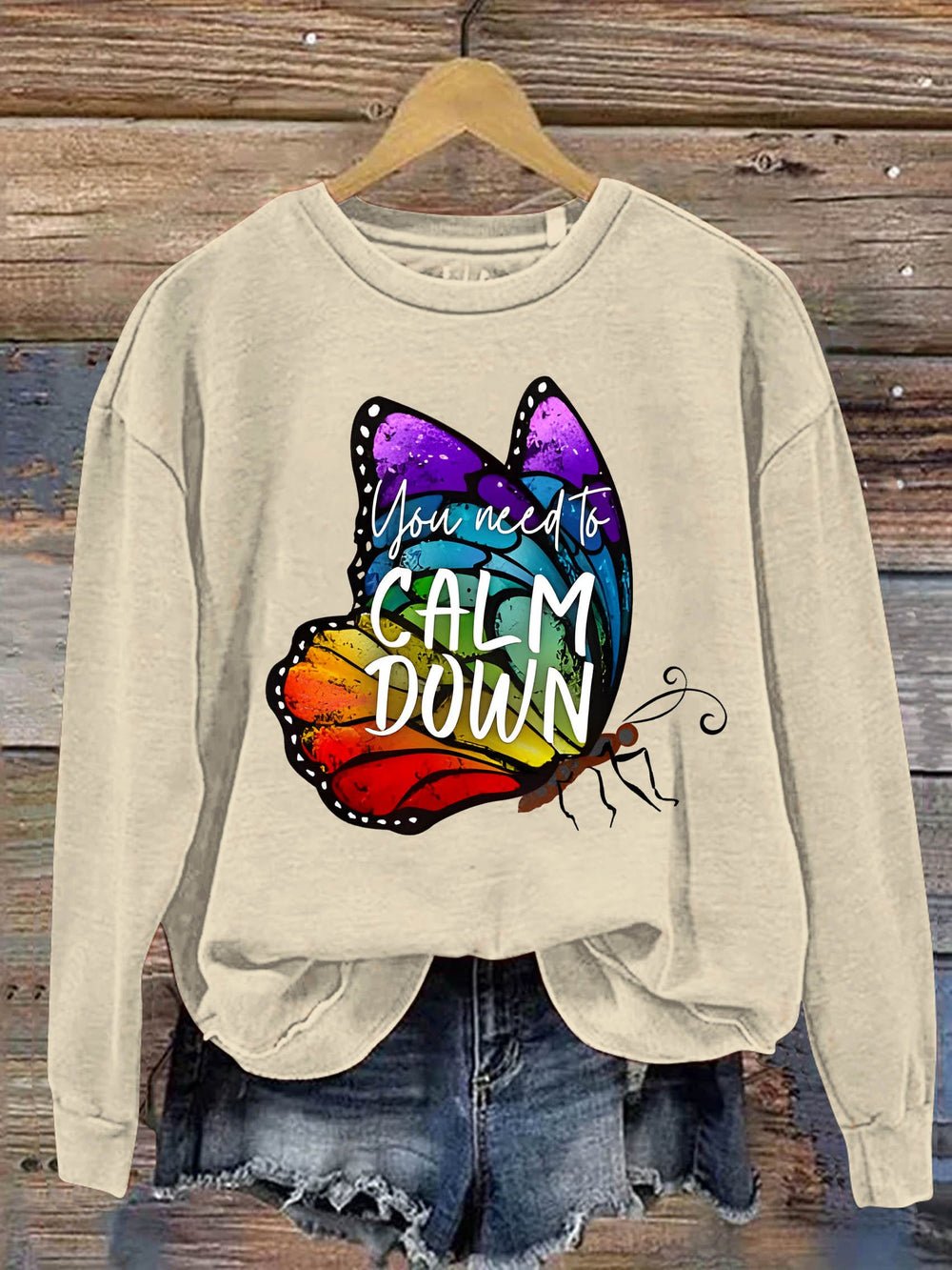 You Need Calm Down MDD GAD  Be Kind Mental Health Month NSPW Sweatshirt